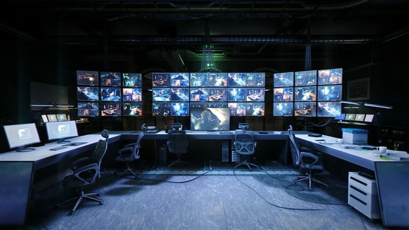 Official 007 First Light media showing the Extraction Avenues Tactical Simulation control room